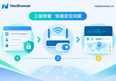 指纹浏览器代理连接失败怎么办：按参数、前置链路与网络诊断三层排查
