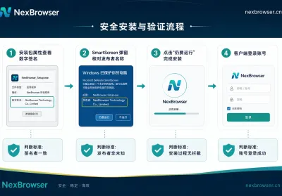 指纹浏览器安装教程：Windows 下载、验签到验证隔离走一遍